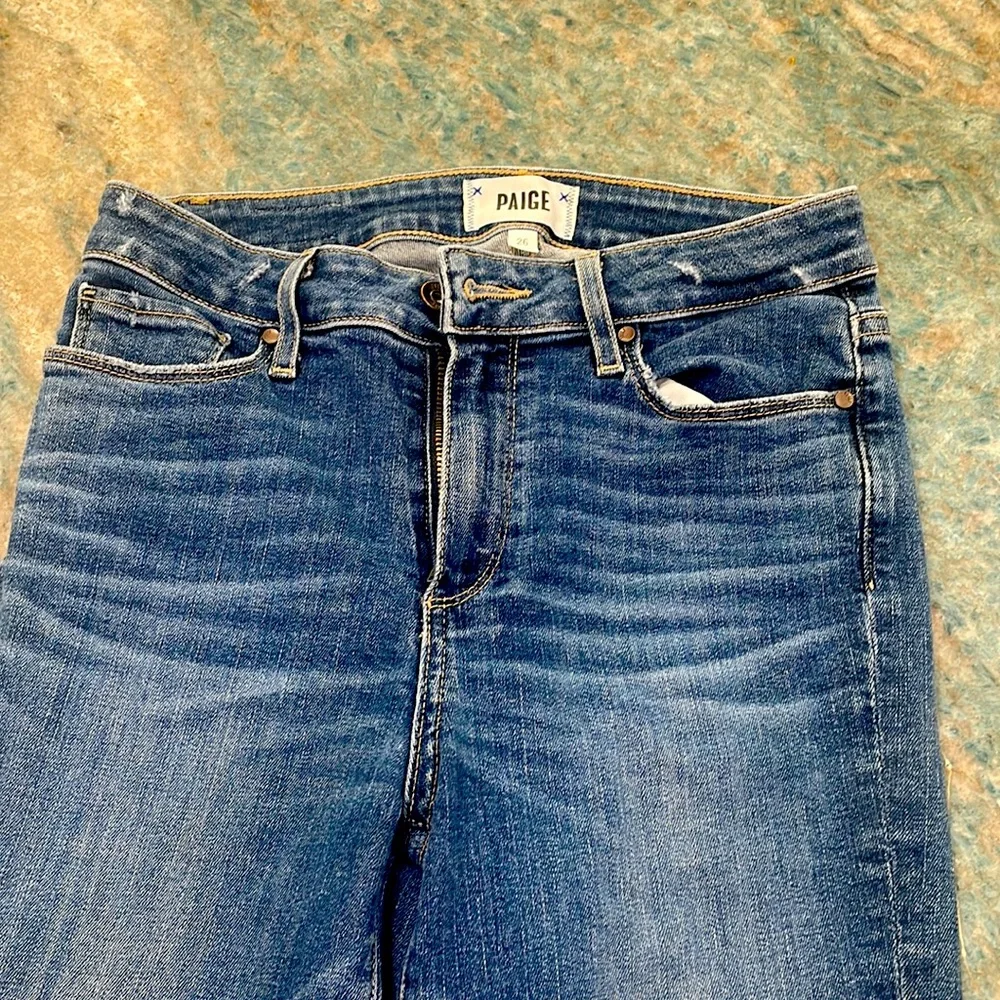 Paige woman’s stressed jeans great condition size 26 - Picture 1 of 10